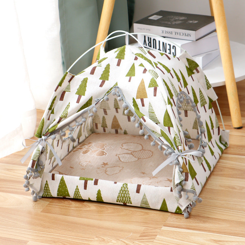 Cat Tent House Enclosed