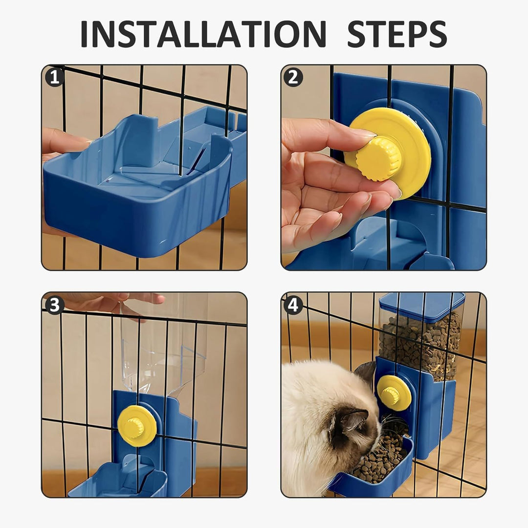 Hanging Automatic Food Water Dispenser Pet Feeders