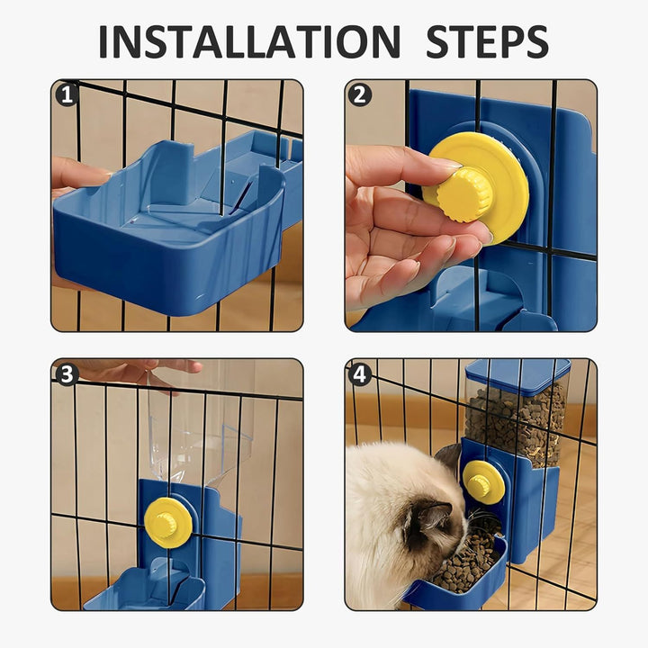 Hanging Automatic Food Water Dispenser Pet Feeders