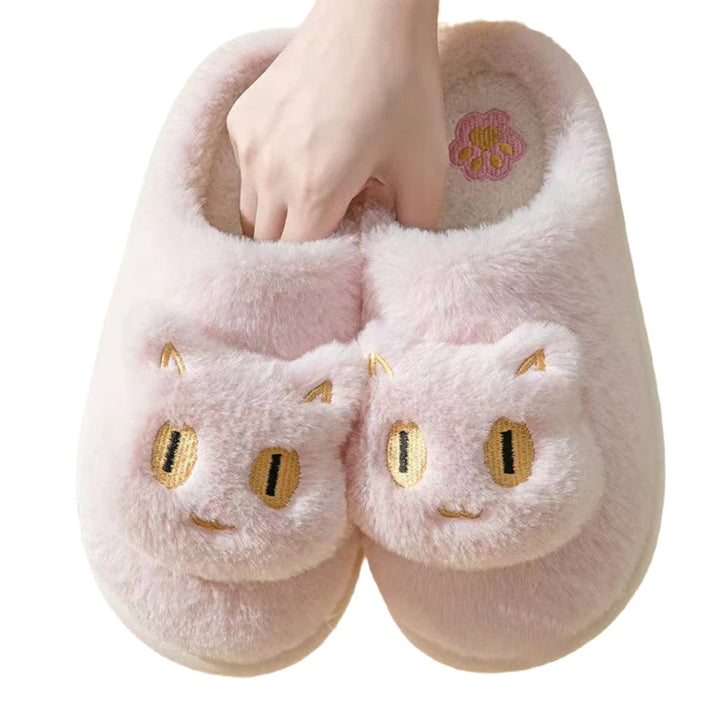 Cartoon Cat Cotton Slippers