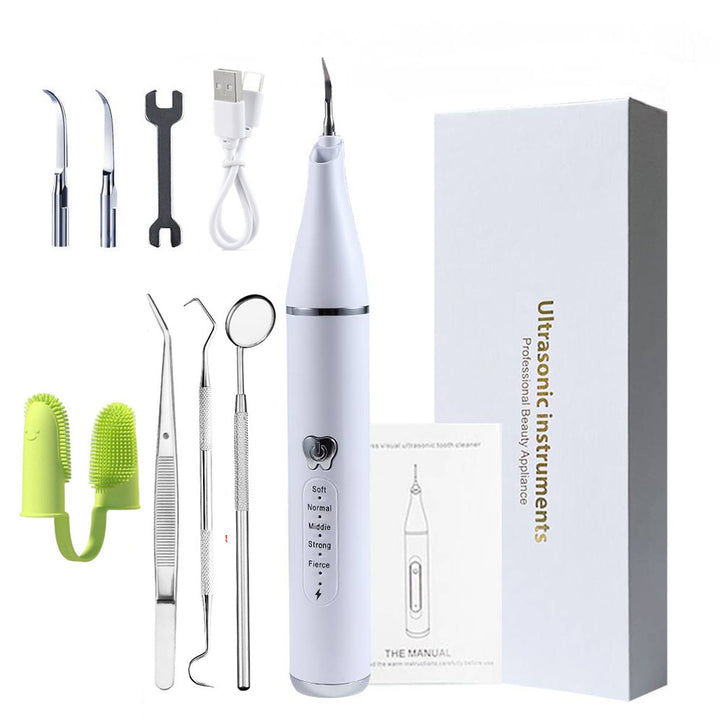 Pet Real Ultrasonic Dental Cleaner Household Usb Charging With LED Light Dog Clean Oral Cavity