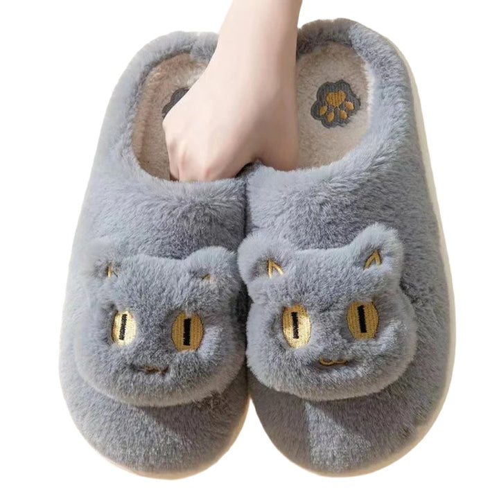 Cartoon Cat Cotton Slippers