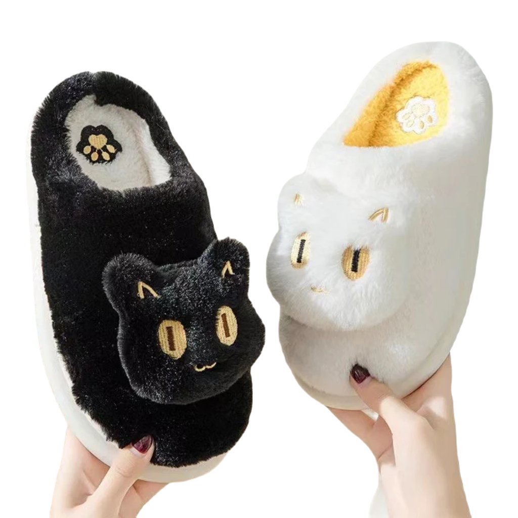 Cartoon Cat Cotton Slippers