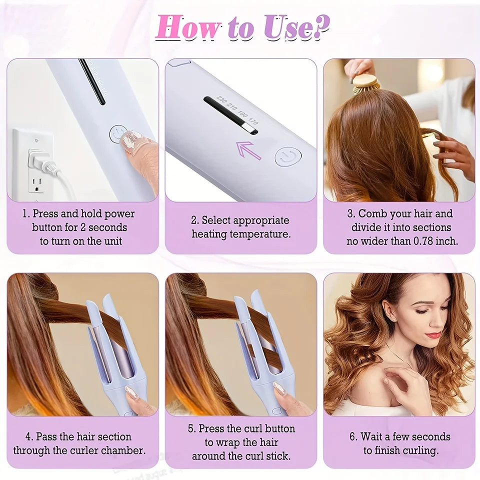 Rotating Roller for Hair Curling