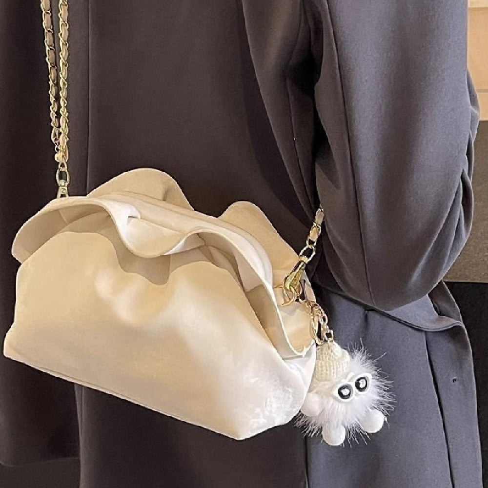 Trendy Pleated Chain Bag