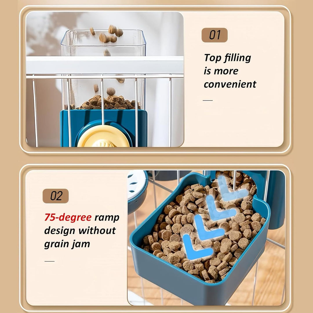 Hanging Automatic Food Water Dispenser Pet Feeders