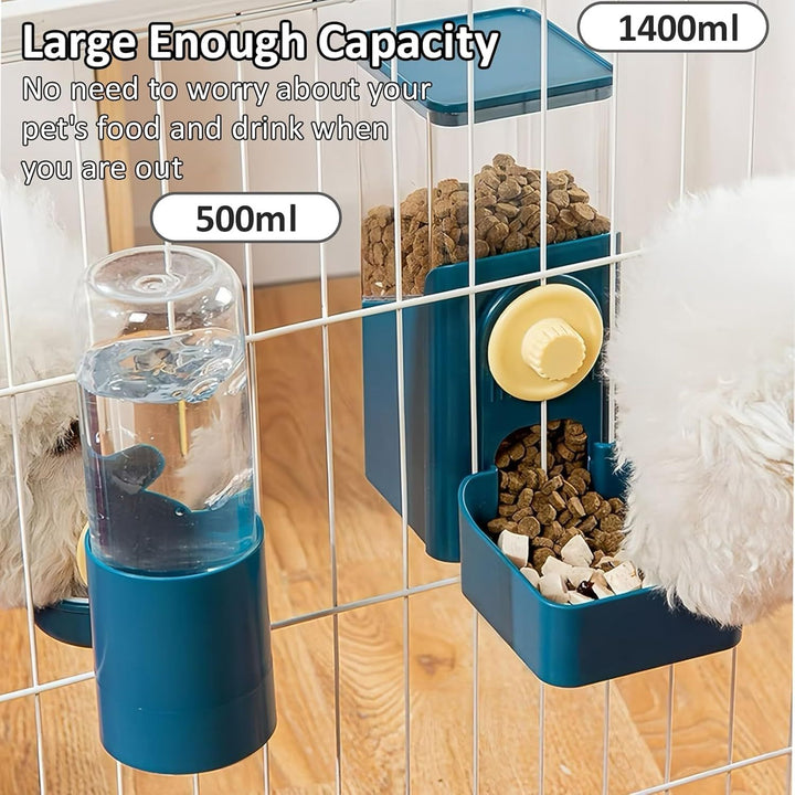 Hanging Automatic Food Water Dispenser Pet Feeders