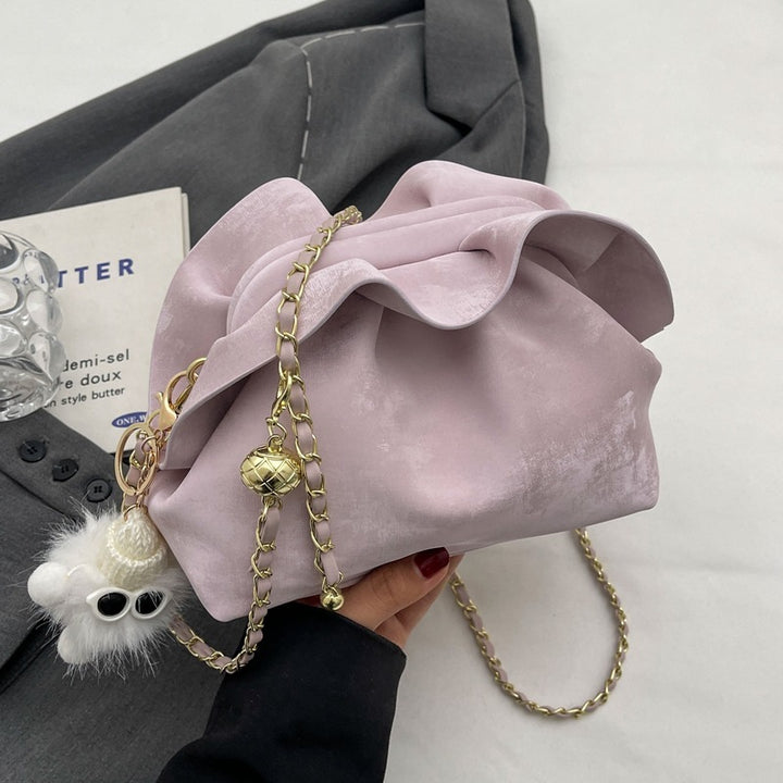 Trendy Pleated Chain Bag