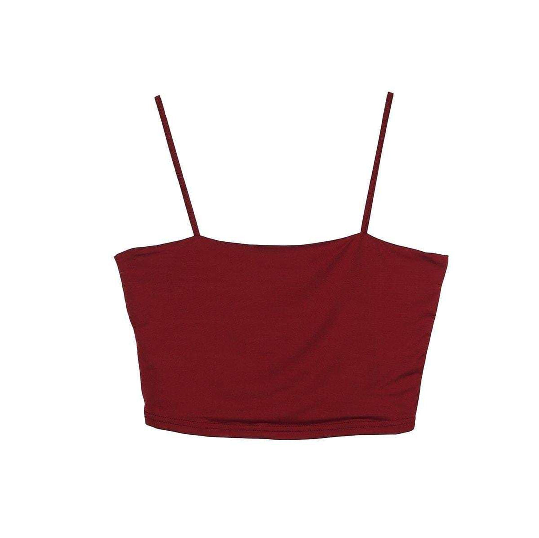 Crop Tops Sleeveless Straps